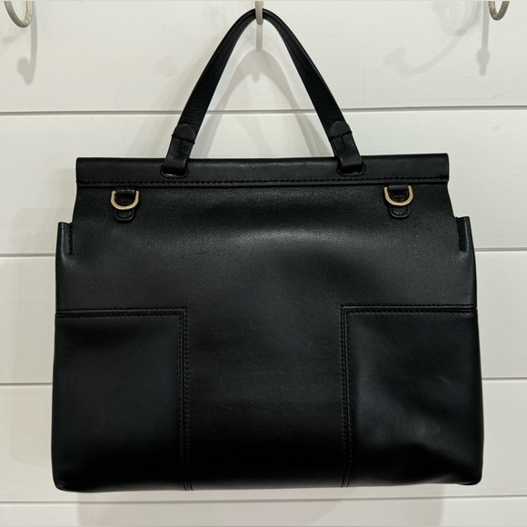 TORY BURCH
Textured Leather Black Handle Bag - Picture 3 of 7